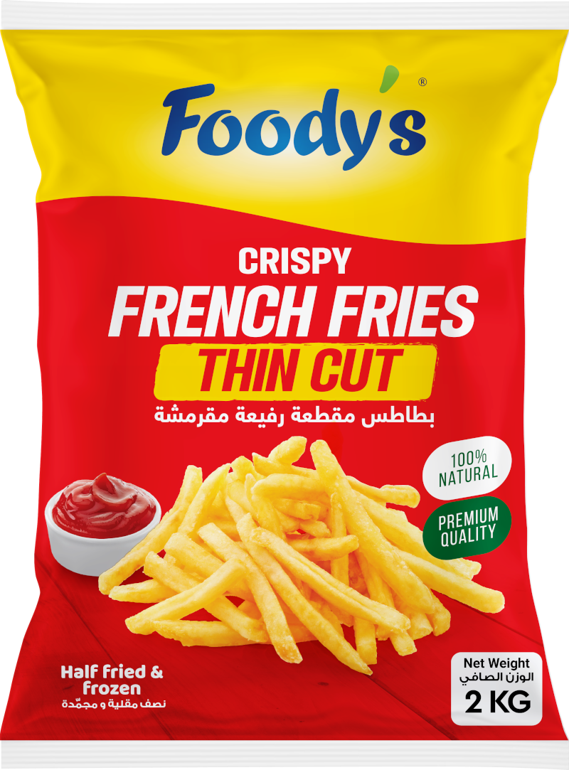Foodys French Fries Thin Cut 2kg